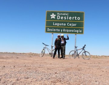 Pedalando em San Pedro de Atacama