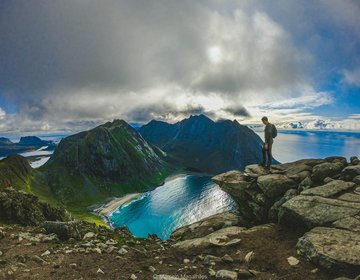 Kvalvika Beach, Noruega