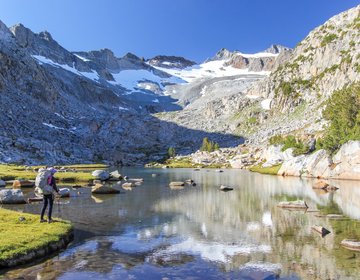 JOHN MUIR TRAIL na High Sierra Nevada, Califórnia, EUA
